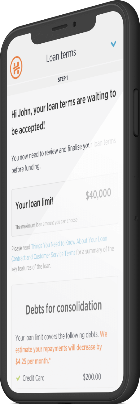 Your loan in 4 quick steps